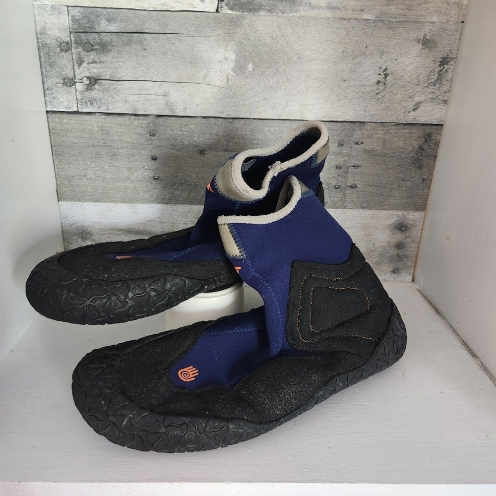 Teva Mens 11 Blue Black Neoprene High Top Water Shoes Booties S/N 6698